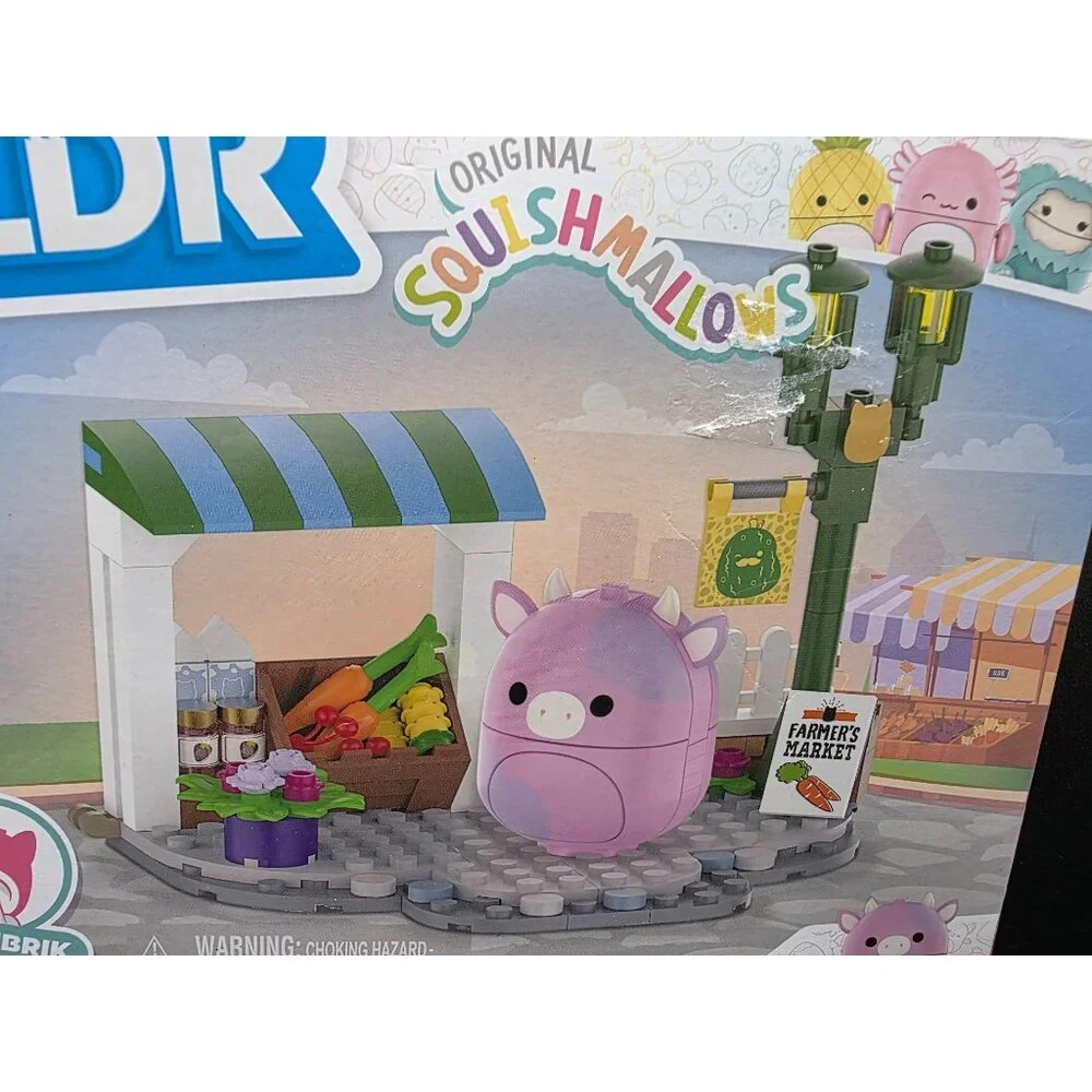 Squishmallows BLDR Original Pattys Farmers Market Building Set - 136 Pieces